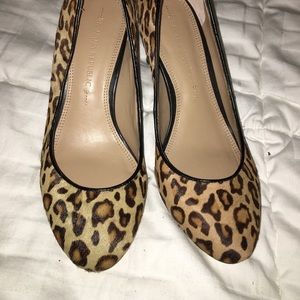 Animal print heel